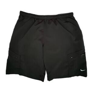 Nike Silver Tag Men's Black 9.5” Athletic Shorts